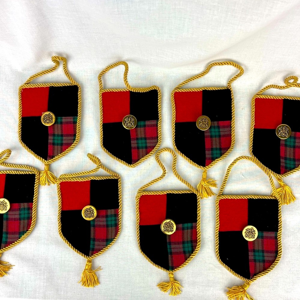 Handcrafted Tartan Scottish Clan Crest Ornaments